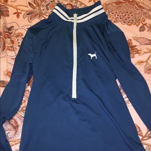 blue colored Pink jacket